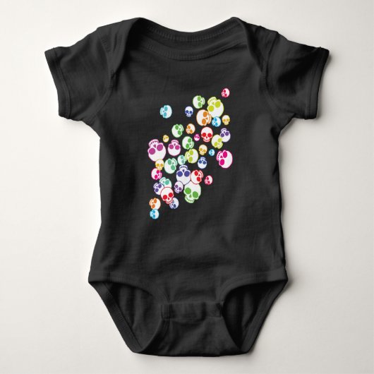 Jumble of Colorful Skulls Romper (Voorkant)