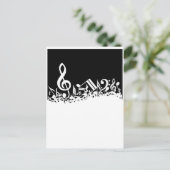 Jumble of Musical Symbols Briefkaart (Staand voorkant)