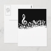 Jumble of Musical Symbols Briefkaart (Voorkant / Achterkant)