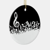 Jumble of Musical Symbols Keramisch Ornament (Rechts)