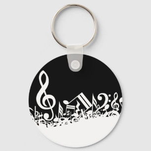 Jumble of Musical Symbols Sleutelhanger
