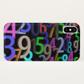 Jumble of Numbers Afbeelding Case-Mate iPhone Case (Achterkant (horizontaal))