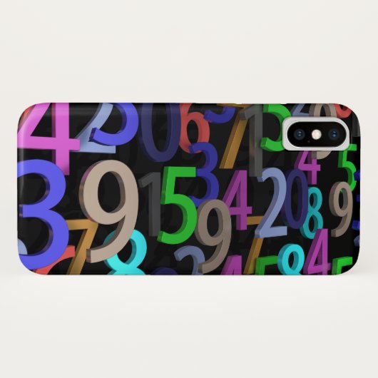 Jumble of Numbers Afbeelding Case-Mate iPhone Case (Achterkant (horizontaal))