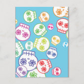 Jumble of Sugar Skulls Briefkaart (Voorkant)
