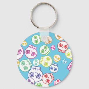 Jumble of Sugar Skulls Sleutelhanger