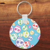 Jumble of Sugar Skulls Sleutelhanger (Voorkant)