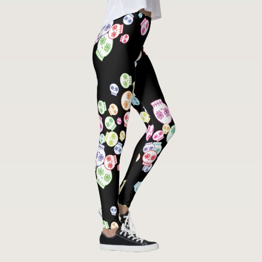 Jumble of Sweet Skulls Leggings (Rechts)