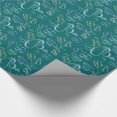 Jumbled CHANGE MONOGRAM Cool Spring Kleuren 2014 Cadeaupapier (Hoek)
