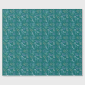 Jumbled CHANGE MONOGRAM Cool Spring Kleuren 2014 Cadeaupapier (Vlak)