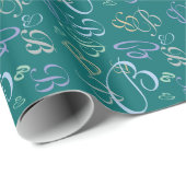 Jumbled CHANGE MONOGRAM Cool Spring Kleuren 2014 Cadeaupapier (Rol Hoek)