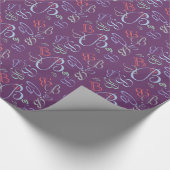 Jumbled CHANGE MONOGRAM voor elke gelegenheid Cadeaupapier (Hoek)