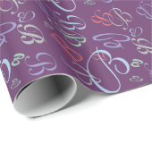 Jumbled CHANGE MONOGRAM voor elke gelegenheid Cadeaupapier (Rol Hoek)