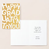Jumbled Letters Graduation Card, Modern Graduation Folie Kaarten (Display)
