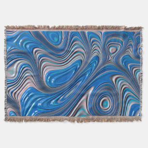 ~ JUMBLY BLUE ~ Fractal Design Pattern ~ Original Deken