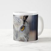 Jumbo 20 oz Coffee Mok Siberian Eagle Owl (Voorkant rechts)