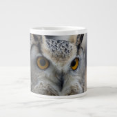 Jumbo 20 oz Coffee Mok Siberian Eagle Owl (Voorkant)