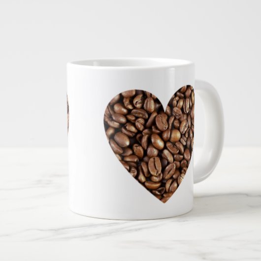 Jumbo 20 oz. Mok - Koffiebonen (Voorkant rechts)