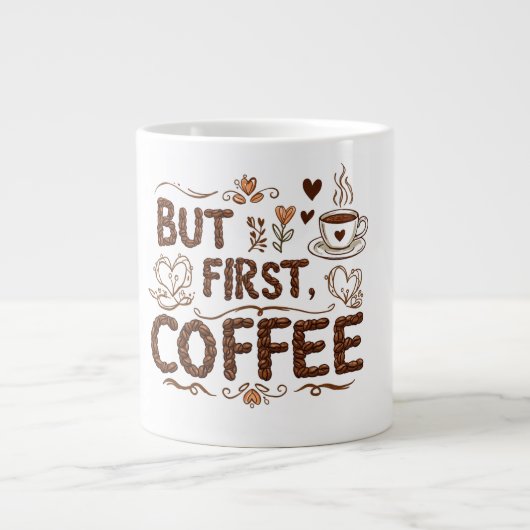 Jumbo 20 oz Mok voor Coffee Lovers (Voorkant)