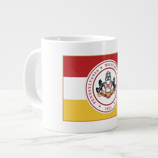 * JUMBO 20 oz White PMC FLAG Mok (Links)