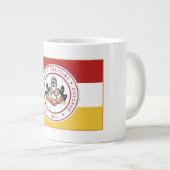 * JUMBO 20 oz White PMC FLAG Mok (Voorkant rechts)