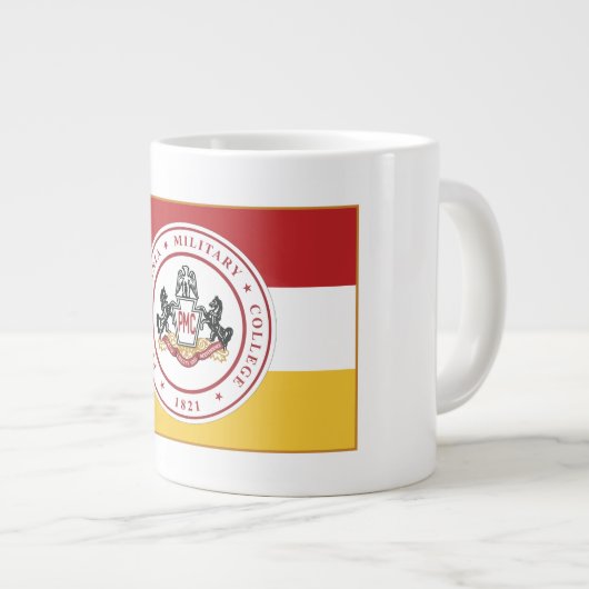 * JUMBO 20 oz White PMC FLAG Mok (Voorkant rechts)