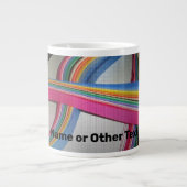 Jumbo 20oz Aangepaste Kleurrijke Quilling Paper Mo Grote Koffiekop (Voorkant)