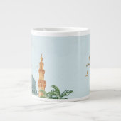Jumbo 20oz Mok · Groene koepel van Madinah Waterve (Voorkant)