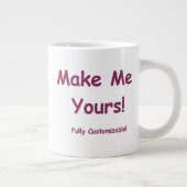 Jumbo 20oz Mok! Personaliseer me ~ Maak me je eige Grote Koffiekop (Rechts)
