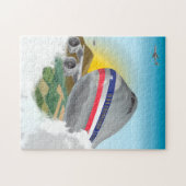 Jumbo Airliner Airline Airline Start Puzzle Legpuzzel (Horizontaal)