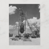 Jumbo Atomic Bomb geplaatst voor Trinity Test Briefkaart (Voorkant)