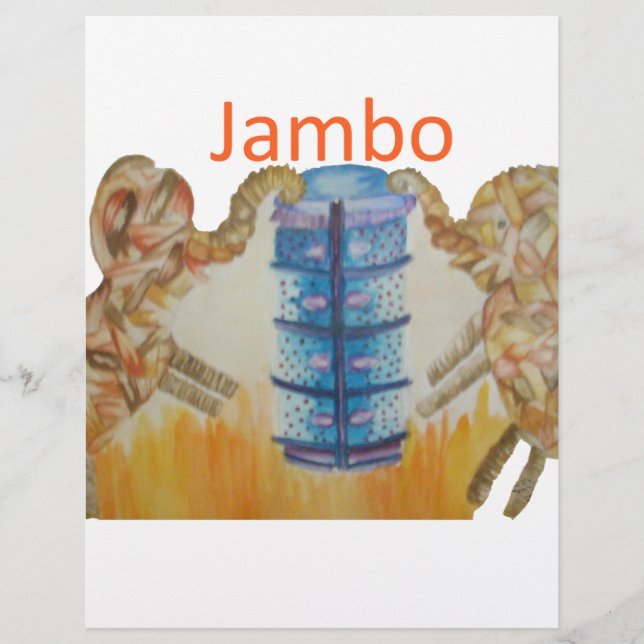 Jumbo Baby Kinder Jambo African Elephant Design (Voorkant)