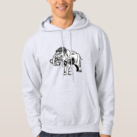 Jumbo Basic Hoodie (Grijs) (Voorkant)