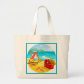 Jumbo Beach Canvas tas (Voorkant)