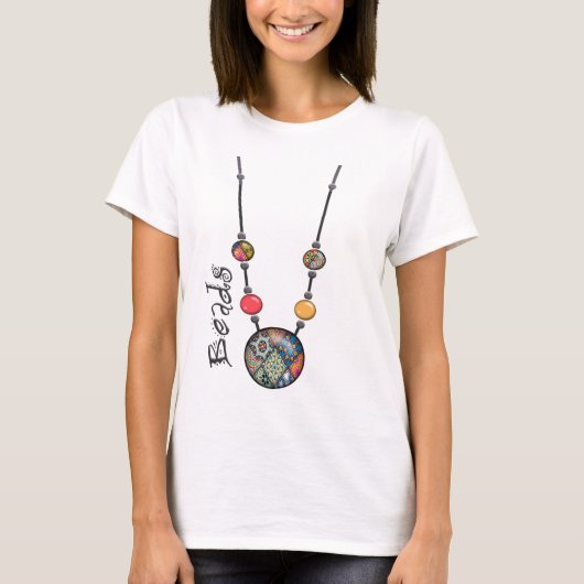 Jumbo Bead Ketting Multicolor 2 T-shirt (Voorkant)