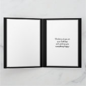 Jumbo Black Persoonlijke Verjaardag Neef   Kaart (Binnen)