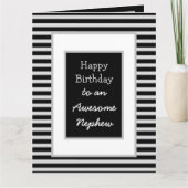 Jumbo Black Persoonlijke Verjaardag Neef Kaart (Voorkant)