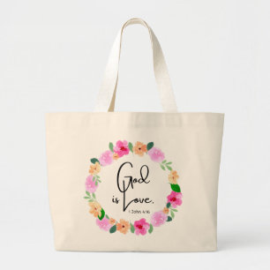 Jumbo Boodschappentas God is Liefde Grote Tote Bag