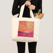 Jumbo boodschappentas met kunstwerk getiteld "Dage Grote Tote Bag (Voorkant (product))