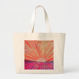 Jumbo boodschappentas met kunstwerk getiteld "Dage Grote Tote Bag