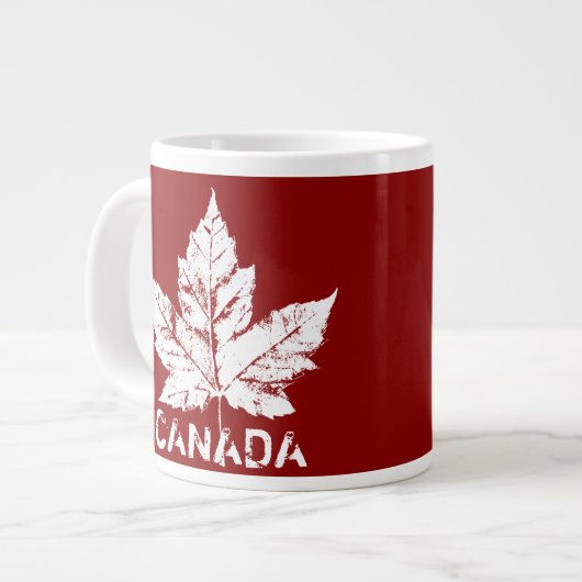 Jumbo Canada Coffee Cup Mok Cool Retro Canada Cup (Links)