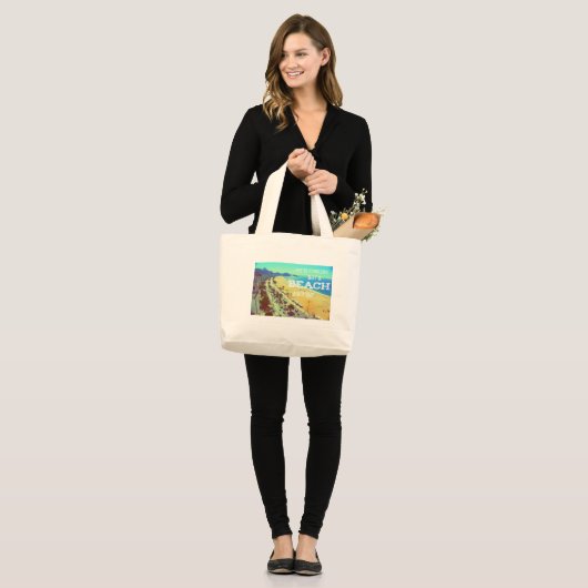 Jumbo Canvas tas - 99 problemen maar een strand is (Voorkant (model))