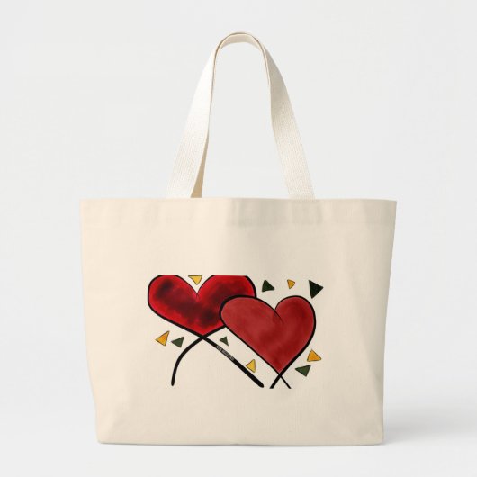 Jumbo Canvas tas-Blitz Grote Tote Bag (Voorkant)
