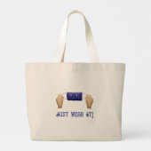 Jumbo canvas tas! grote tote bag (Achterkant)