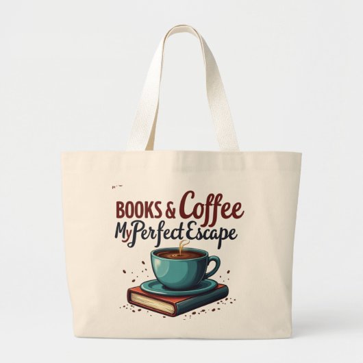 Jumbo Canvas tas voor boekenliefhebbers (Voorkant)