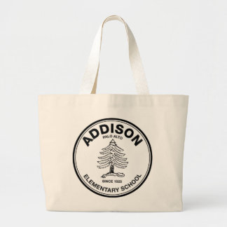 Jumbo Canvas tas, zwarte Logo Grote Tote Bag