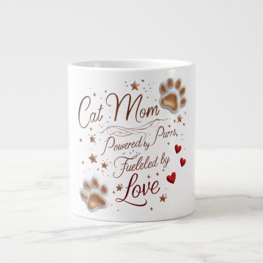 Jumbo Cat Mom Mok – Extra liefde, Extra Spint, Ext (Voorkant)