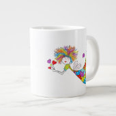 JUMBO Ceramic Fairy Mug Grote Koffiekop (Voorkant rechts)