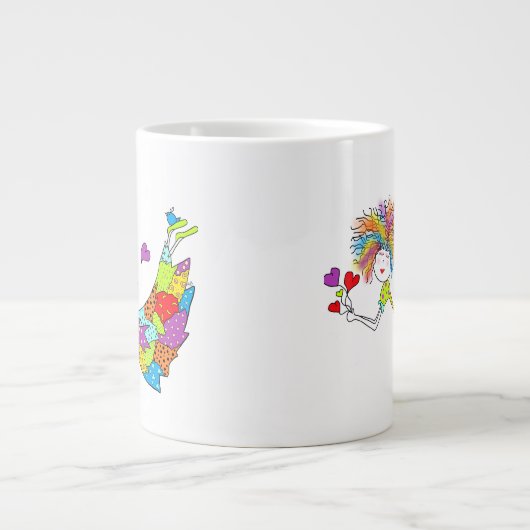 JUMBO Ceramic Fairy Mug Grote Koffiekop (Voorkant)