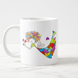 JUMBO Ceramic Fairy Mug Grote Koffiekop
