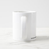 Jumbo Ceramic White Grote Koffiekop (Achterkant)